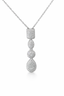 Geometric Diamond Pendant Necklace