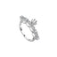 Floral Pavé Engagement Ring