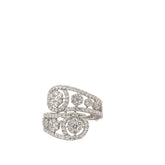 Elegant Diamond Spiral Ring