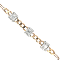 Diamond Bracelet in Yellow Gold
