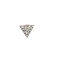 Triangular diamond earring
