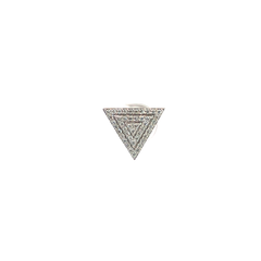 Triangular diamond earring