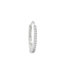 Elegant Diamond Hoop Earring