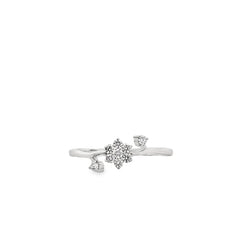 Elegant Floral Diamond Ring