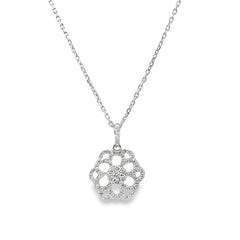 Elegant Floral Pendant Necklace