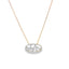 Oval Baguette Diamond Pendant Necklace