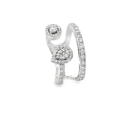 Elegant Double Band Diamond Ring