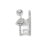 Elegant Double Band Diamond Ring