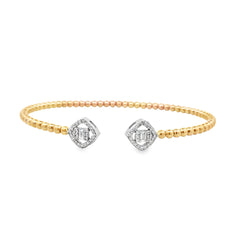 Elegant Gold Bracelet with Diamond Accents