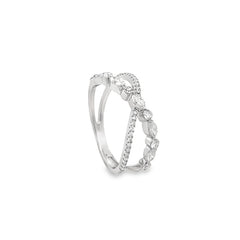 Intertwined Diamond Ring