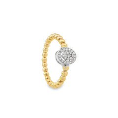 Elegant Gold Beaded Ring