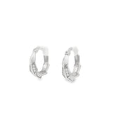 Elegant Diamond Hoop Earrings