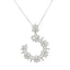 Floral Diamond Wreath Pendant Necklace
