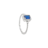 Elegant Blue Gemstone Ring