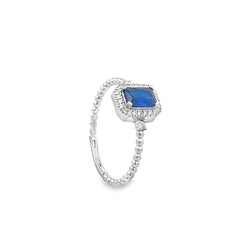 Elegant Blue Gemstone Ring