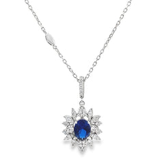 Elegant Sapphire Pendant
