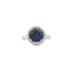 Oval Sapphire Halo Diamond Ring
