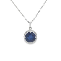 Elegant Sapphire Pendant