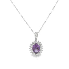 Elegant Amethyst Pendant Necklace