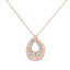 Pear Diamond Drop Pendant Necklace