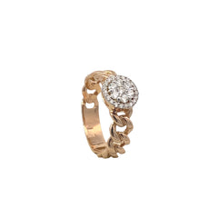 Elegant Gold Chain Ring