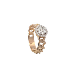 Elegant Gold Chain Ring