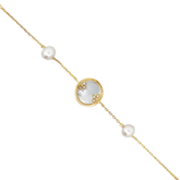 Elegant Gold and Pearl Bracelet