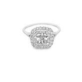 Elegant Diamond Halo Ring