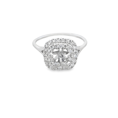 Elegant Diamond Halo Ring