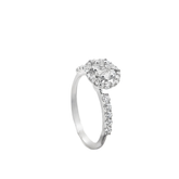 Elegant Diamond Halo Engagement Ring