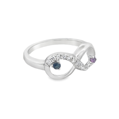 Elegant Infinity Ring with Gemstones