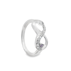 Elegant Infinity Ring with Gemstones