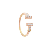 Gold Ring Mount with Channel-Set Round Diamonds
