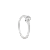 White gold ring with small diamond