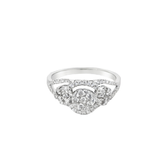 White Gold Multistone Diamond Ring