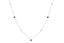 Blue Sapphire Flower Station Necklace