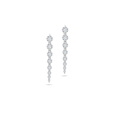 Shop Cluster Diamond Drop Earrings by Amadura Jewelry. 0.69 CT G VS1 natural diamonds. Visit El Korba & Citystars. IGI, GIA & HRD certificates.