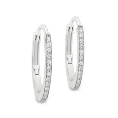 Elegant Diamond Hoop Earring