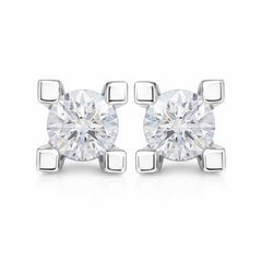 Pair of diamond stud earrings