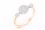 Oval Halo Diamond Ring