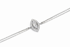 Shop the Marquise Halo Diamond Bracelet by Amadura Jewelry. Visit El Korba & Citystars Mall. IGI, GIA & HRD certificates upon request.
