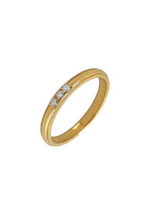 Diamond Band in 18k Gold