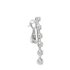 Shop Graduated Diamond Ear Climber Earrings by Amadura Jewelry. 0.30 CT G VS1 natural diamonds. Visit El Korba & Citystars. IGI, GIA & HRD certificates.