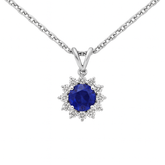 Elegant Sapphire Pendant Necklace