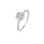 Square Halo Diamond Ring