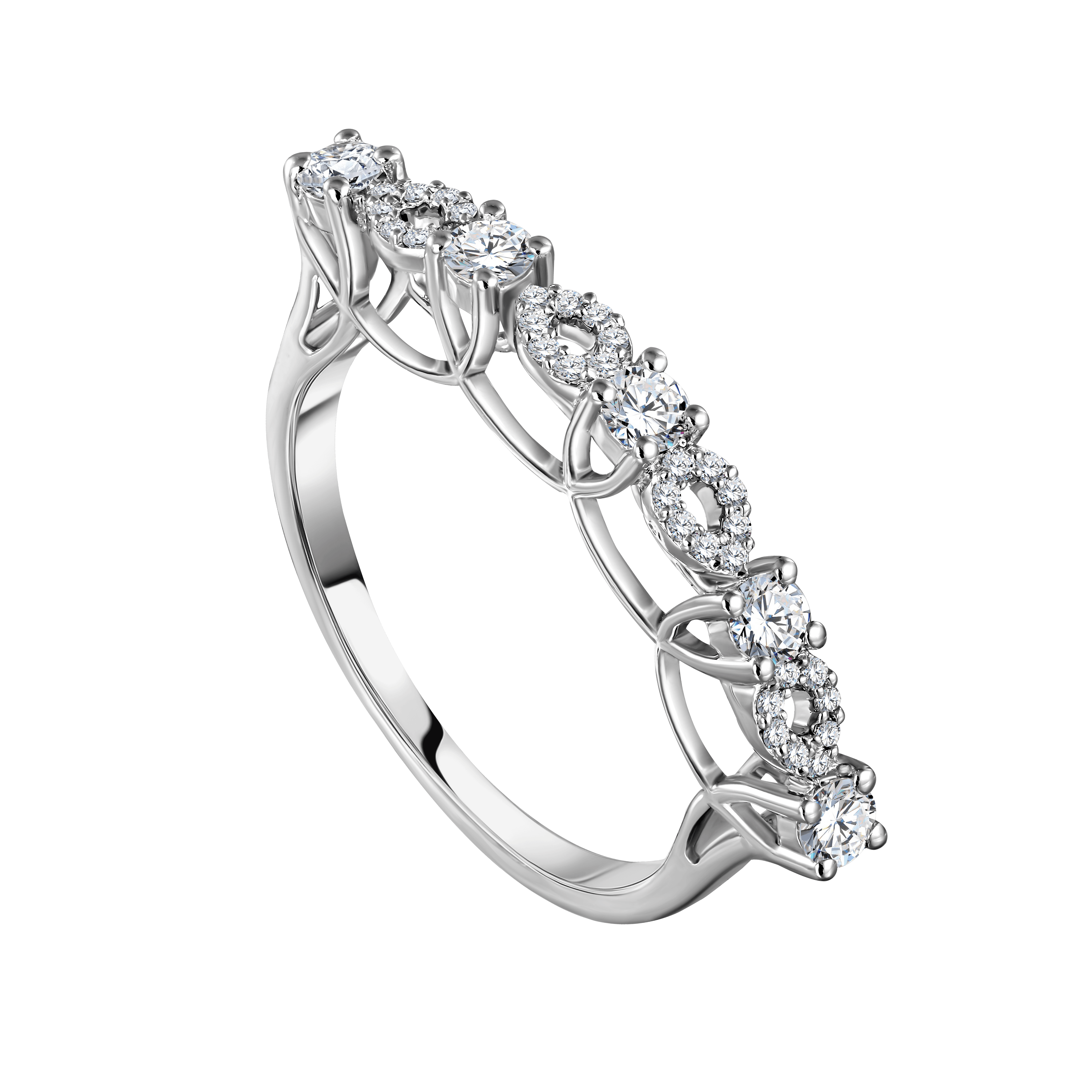 Round Diamond Wedding Band Main image