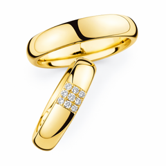 Gold & Diamond Wedding Band