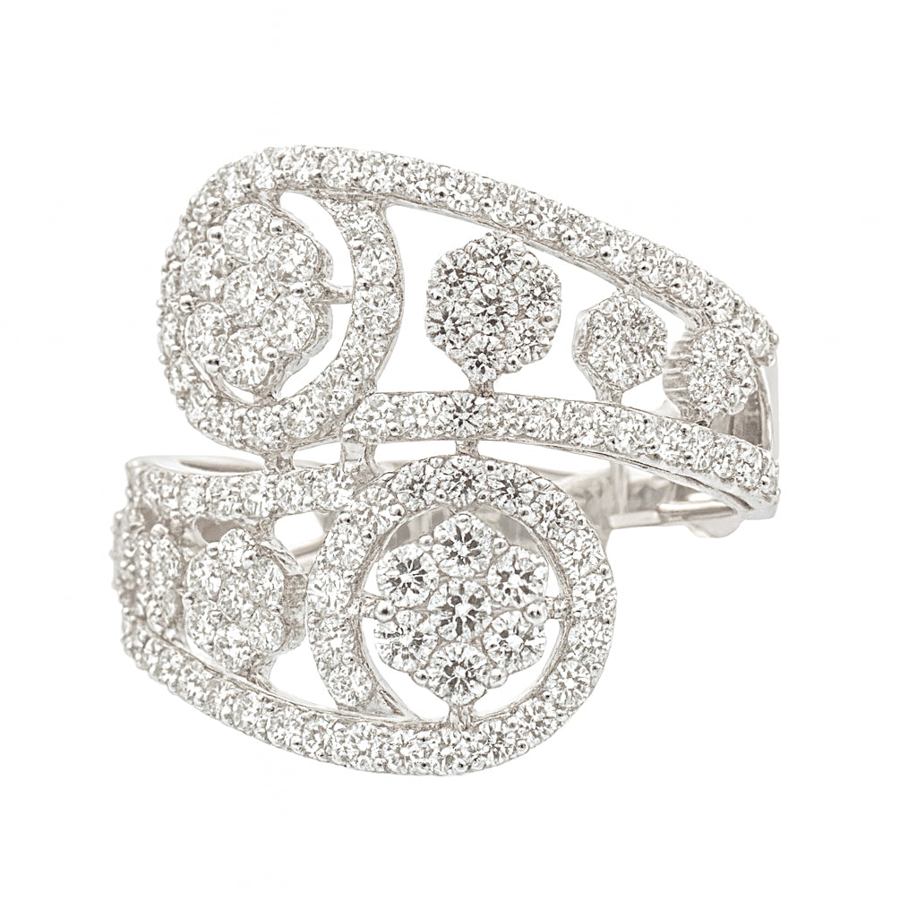 Vintage Floral Diamond Ring Secondary image