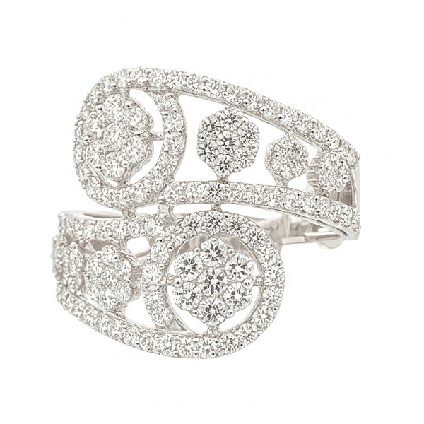 Vintage Floral Diamond Ring