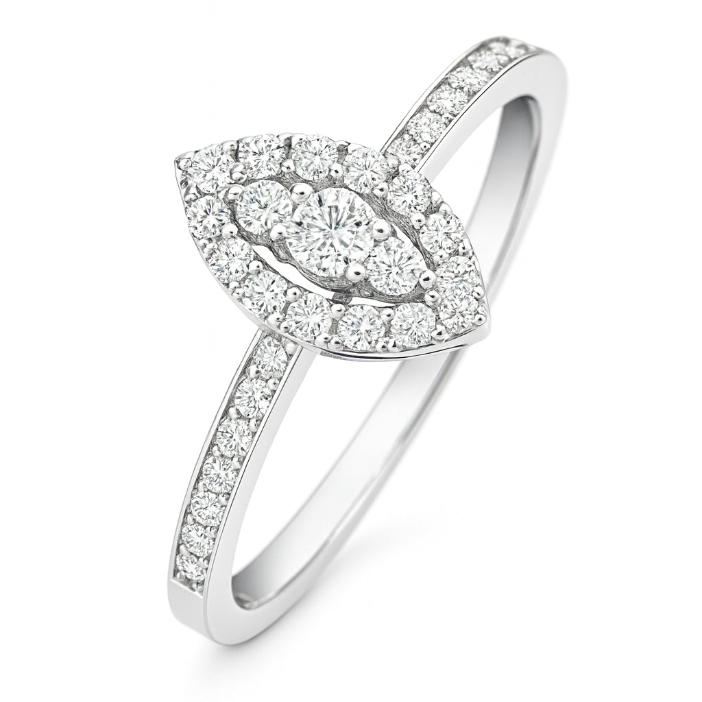 Marquise Cluster Diamond Ring Main image
